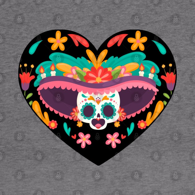 Day of the dead Heart by Rockadeadly